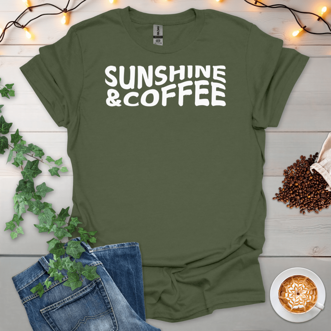 Sunshine & Coffee Wave T-Shirt