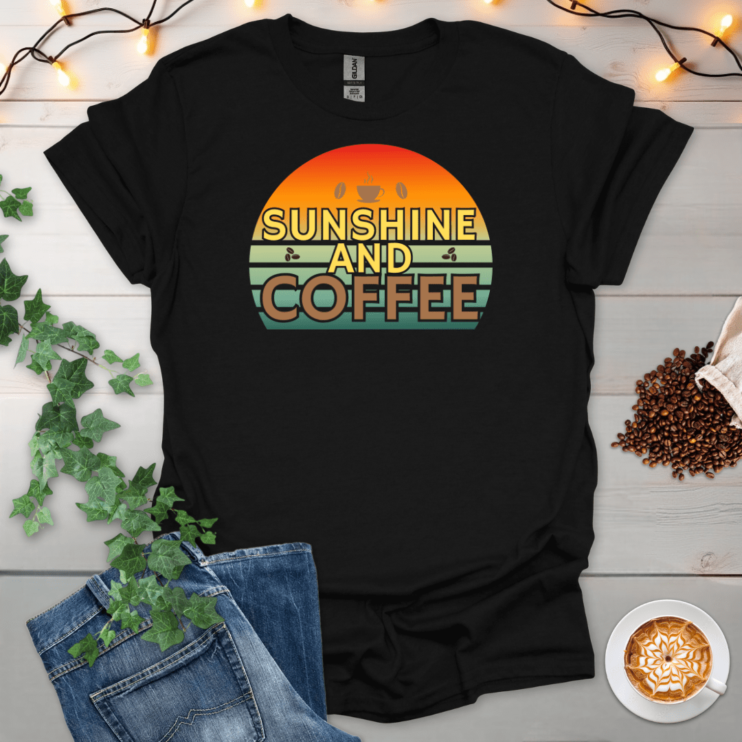 Sunshine & Coffee Sunset T-Shirt