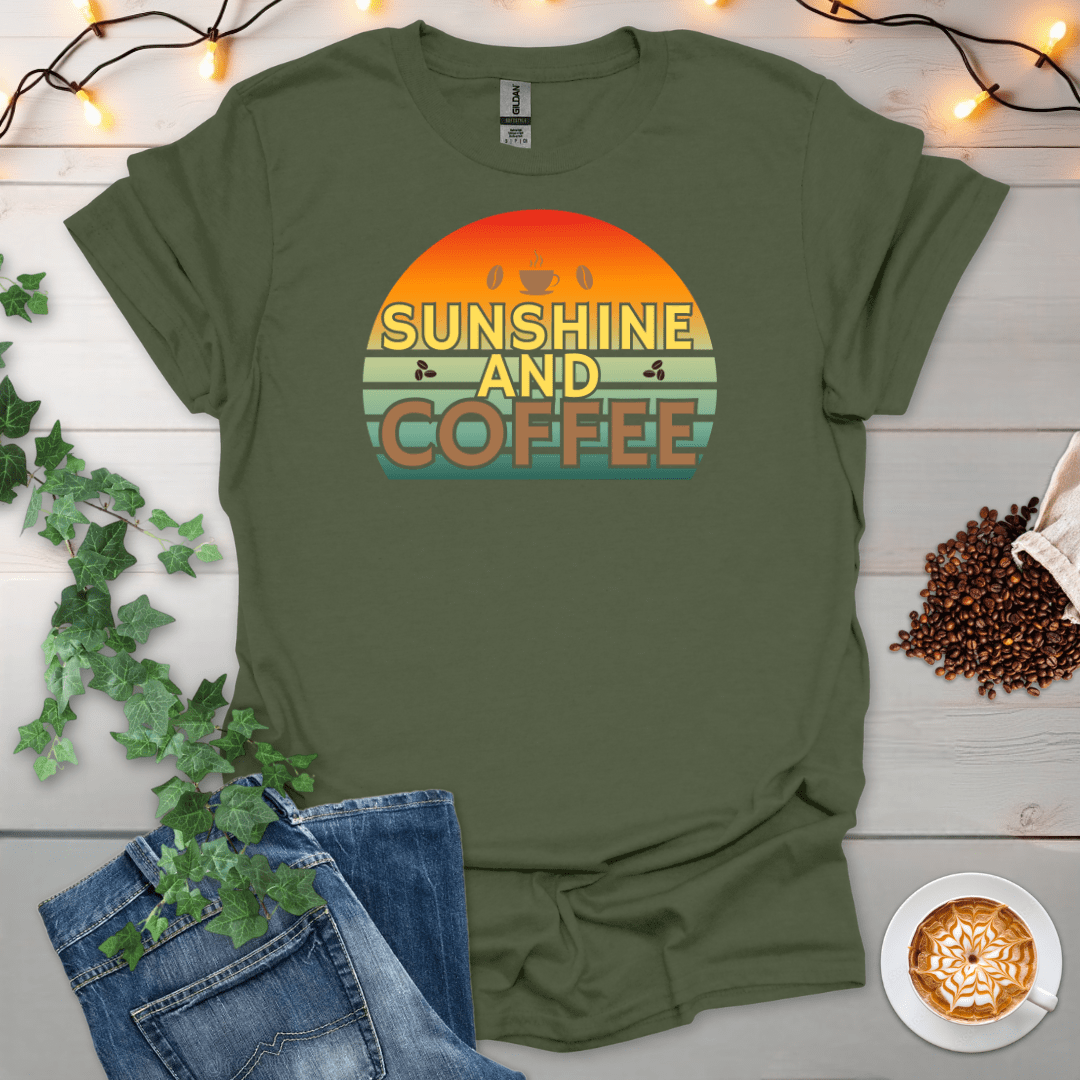 Sunshine & Coffee Sunset T-Shirt