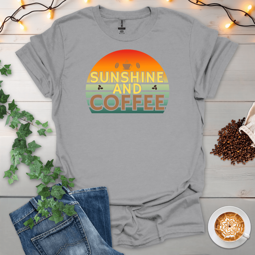 Sunshine & Coffee Sunset T-Shirt