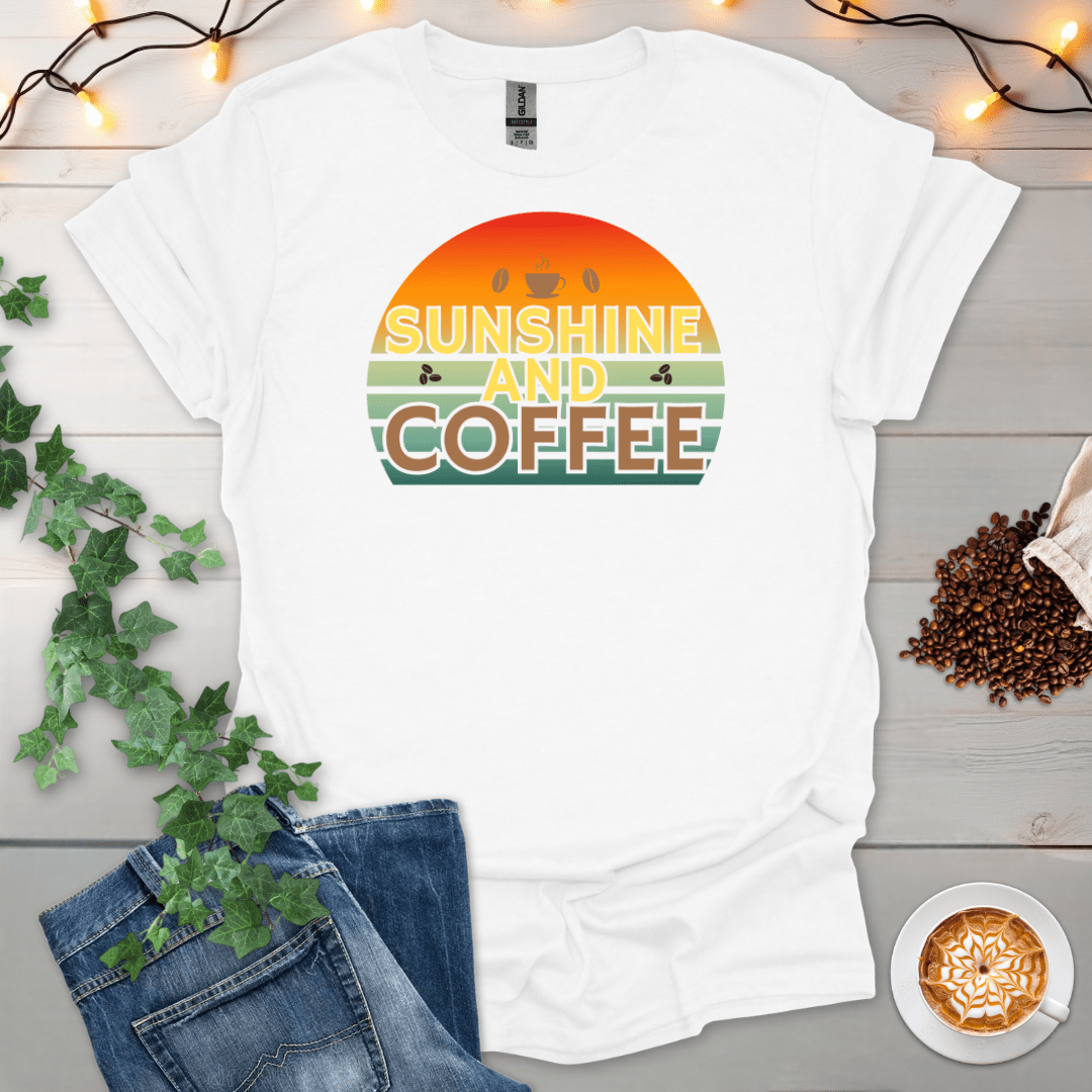 Sunshine & Coffee Sunset T-Shirt