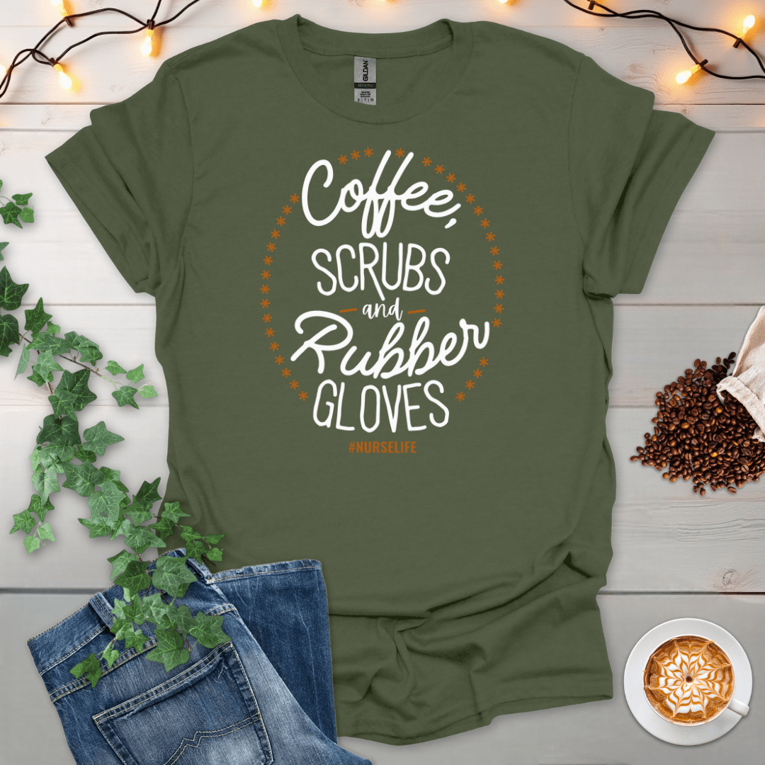 Coffee Scrubs And Rubber Gloves T-Shirt