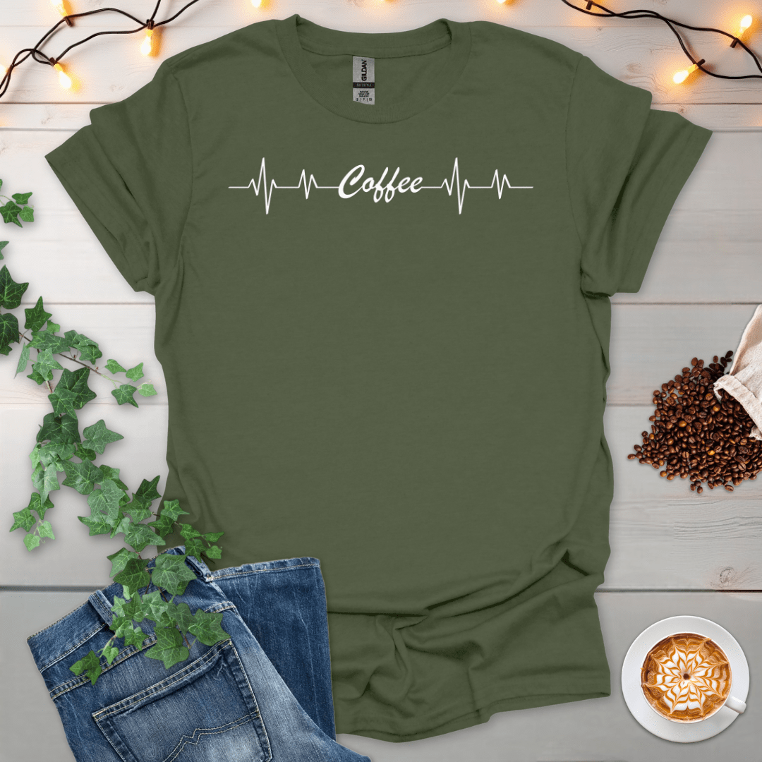 Coffee In A Heartbeat T-Shirt
