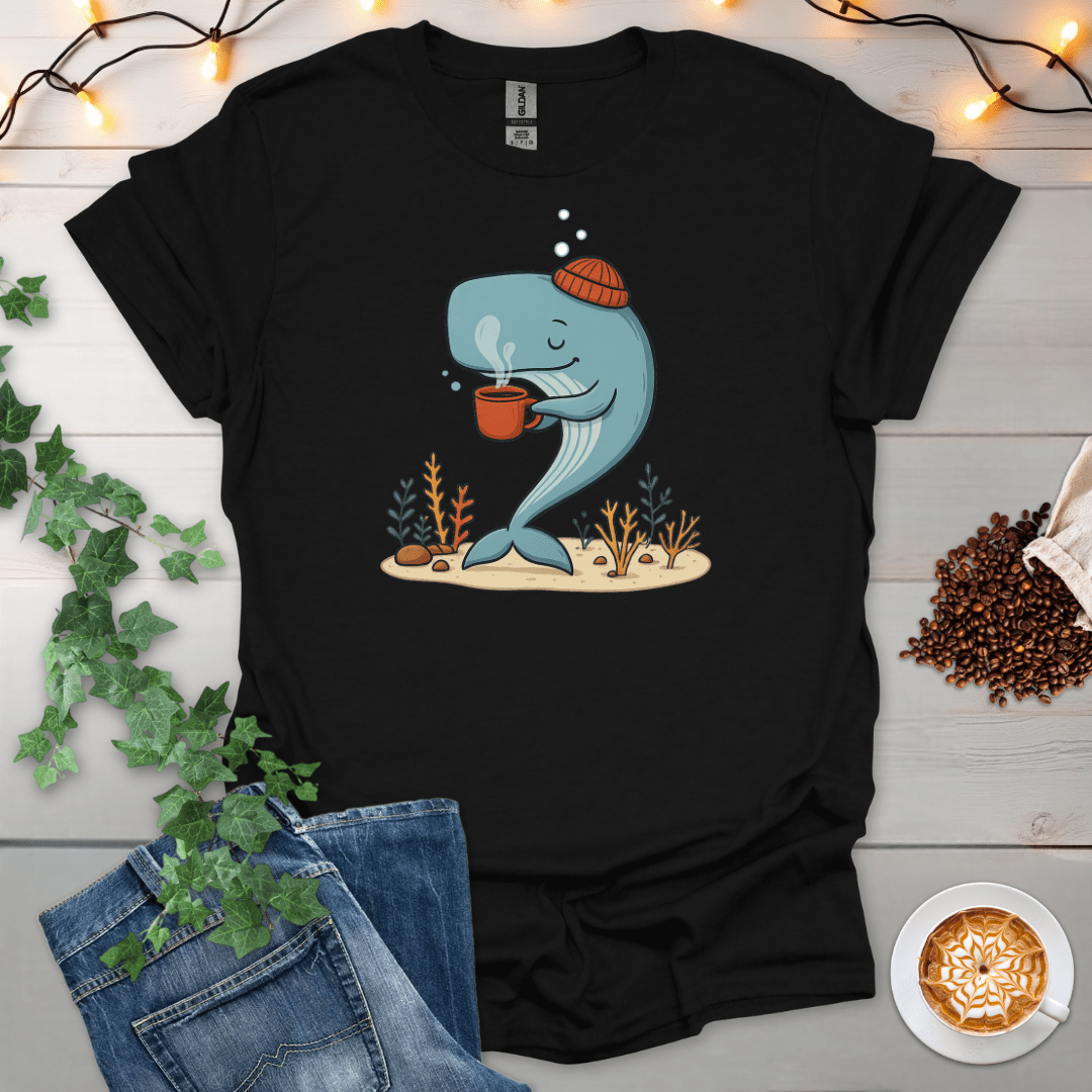 Cozy Whale Sips T-Shirt