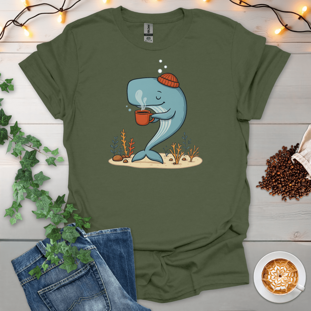 Cozy Whale Sips T-Shirt