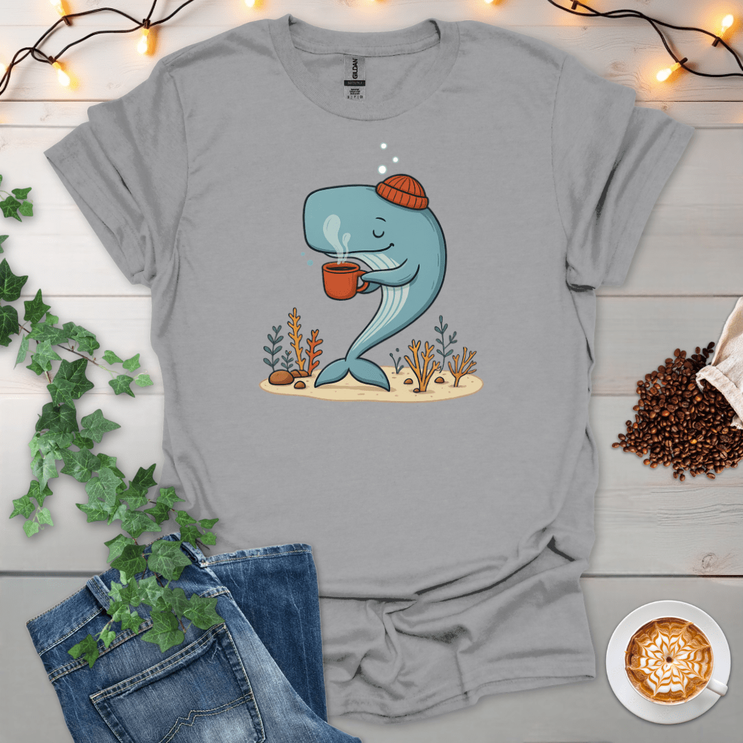 Cozy Whale Sips T-Shirt