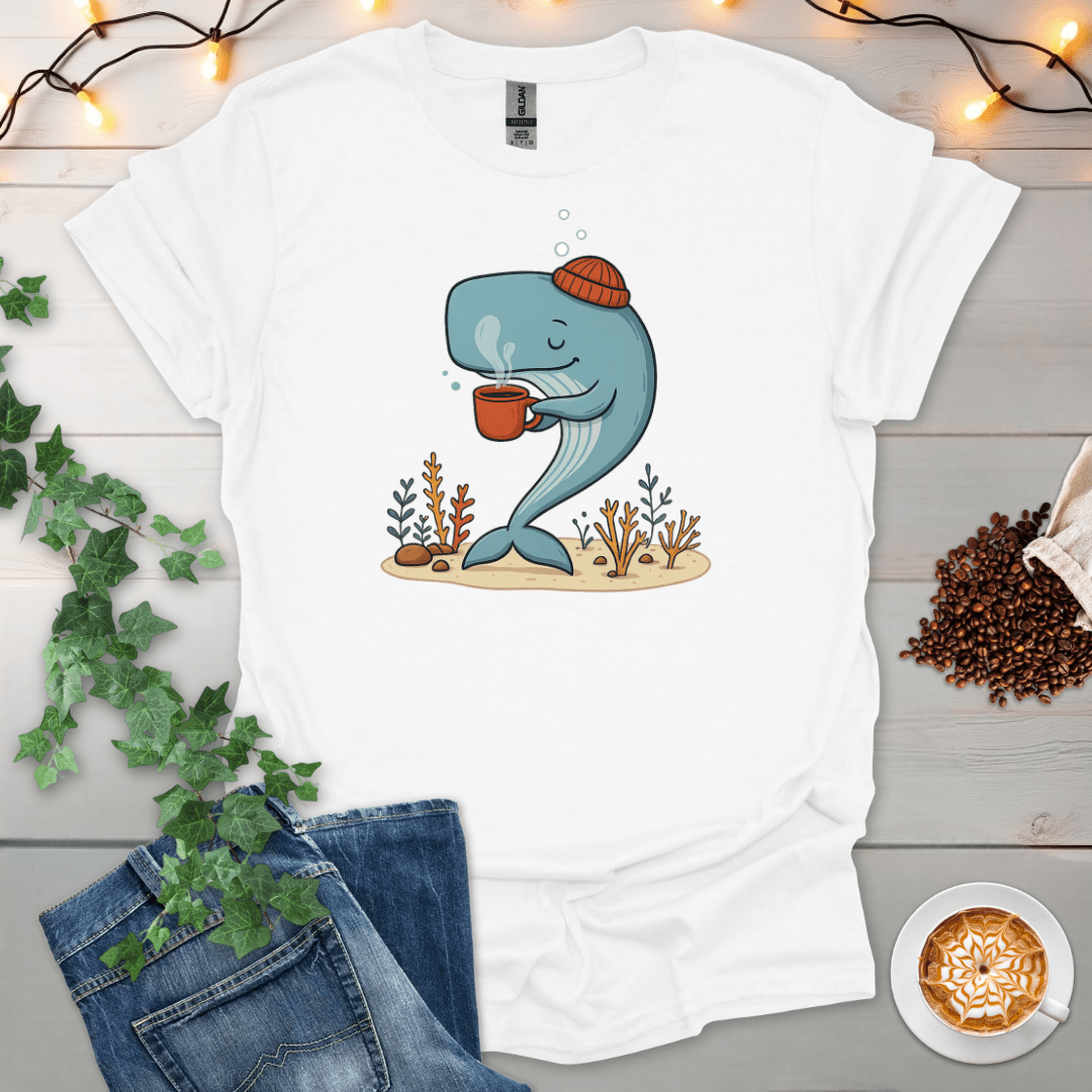 Cozy Whale Sips T-Shirt