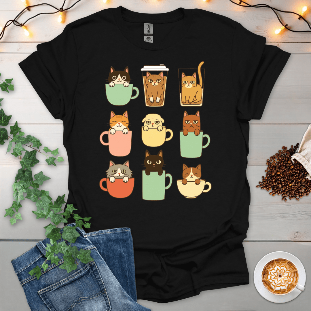 Cups Of Cat T-Shirt
