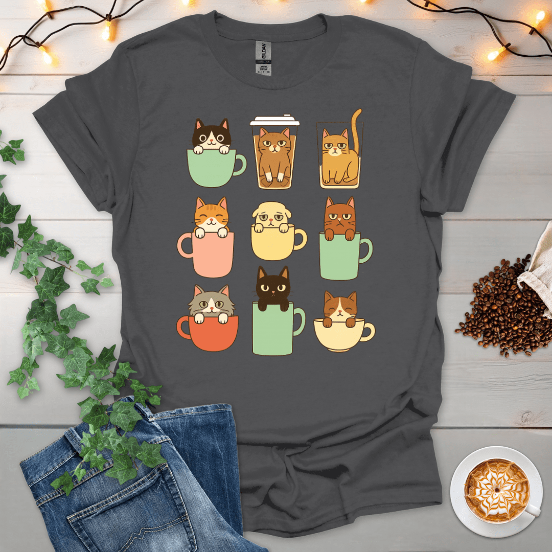 Cups Of Cat T-Shirt