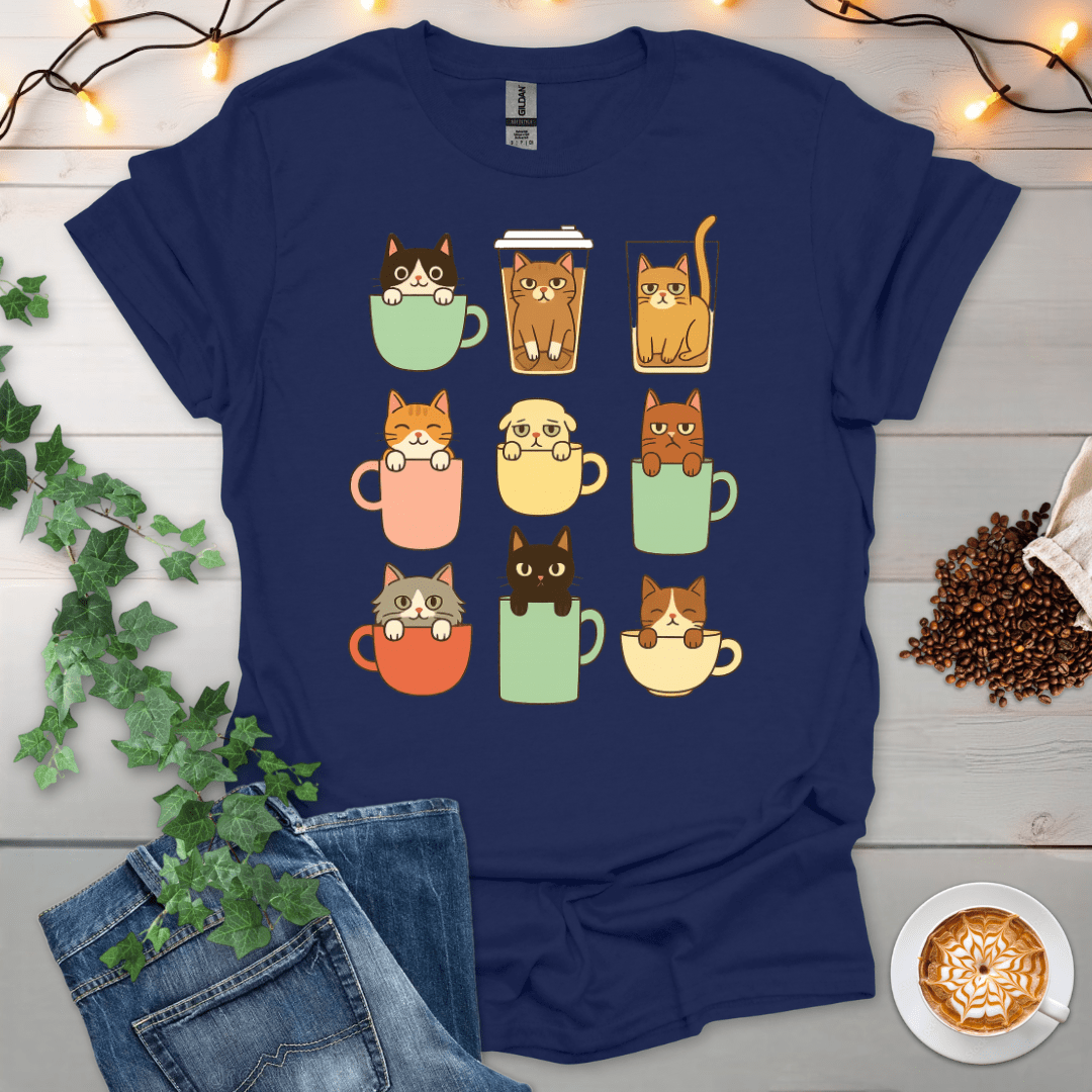 Cups Of Cat T-Shirt