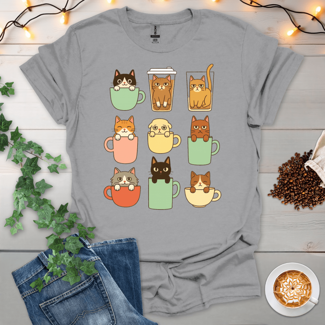 Cups Of Cat T-Shirt