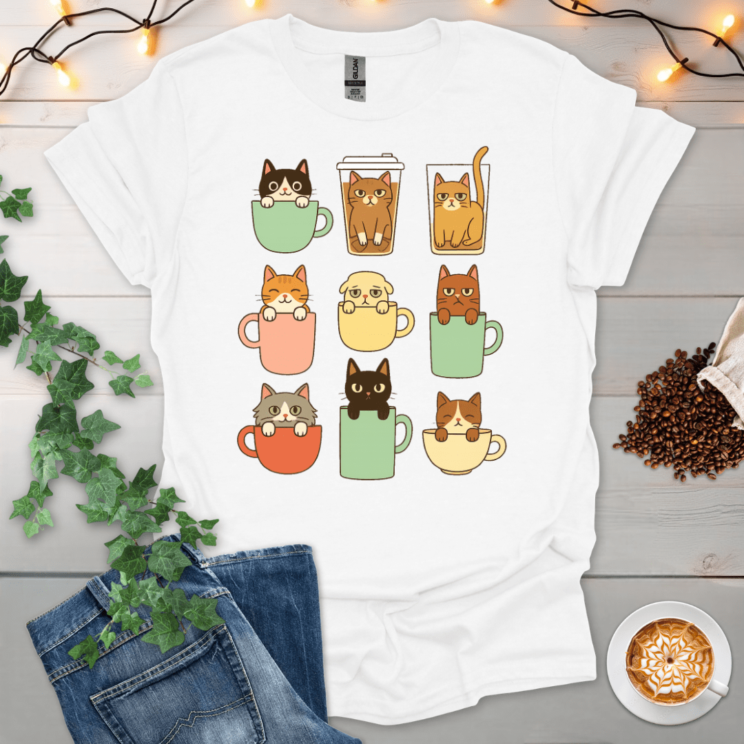 Cups Of Cat T-Shirt