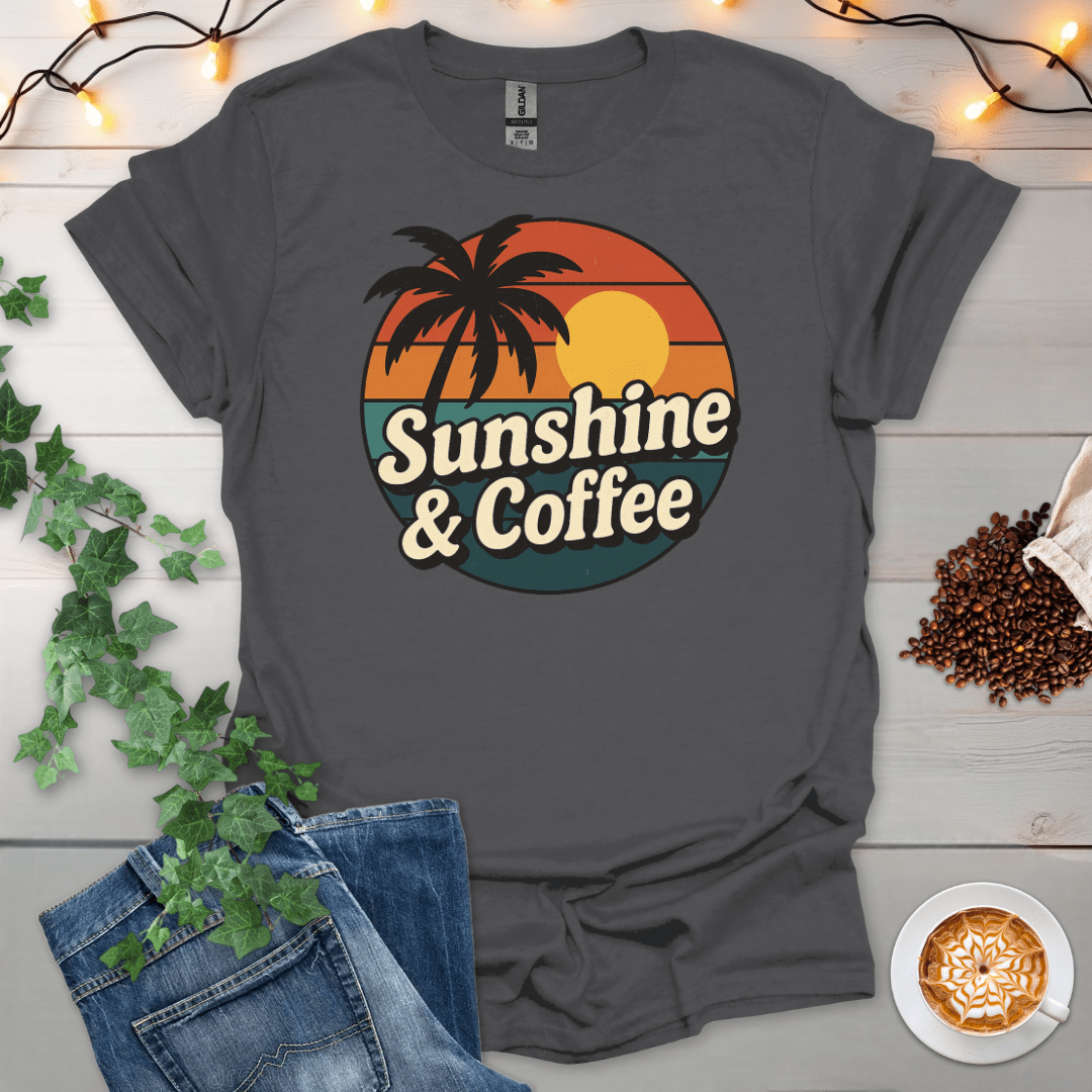Sunset Sunshine And Coffee T-Shirt