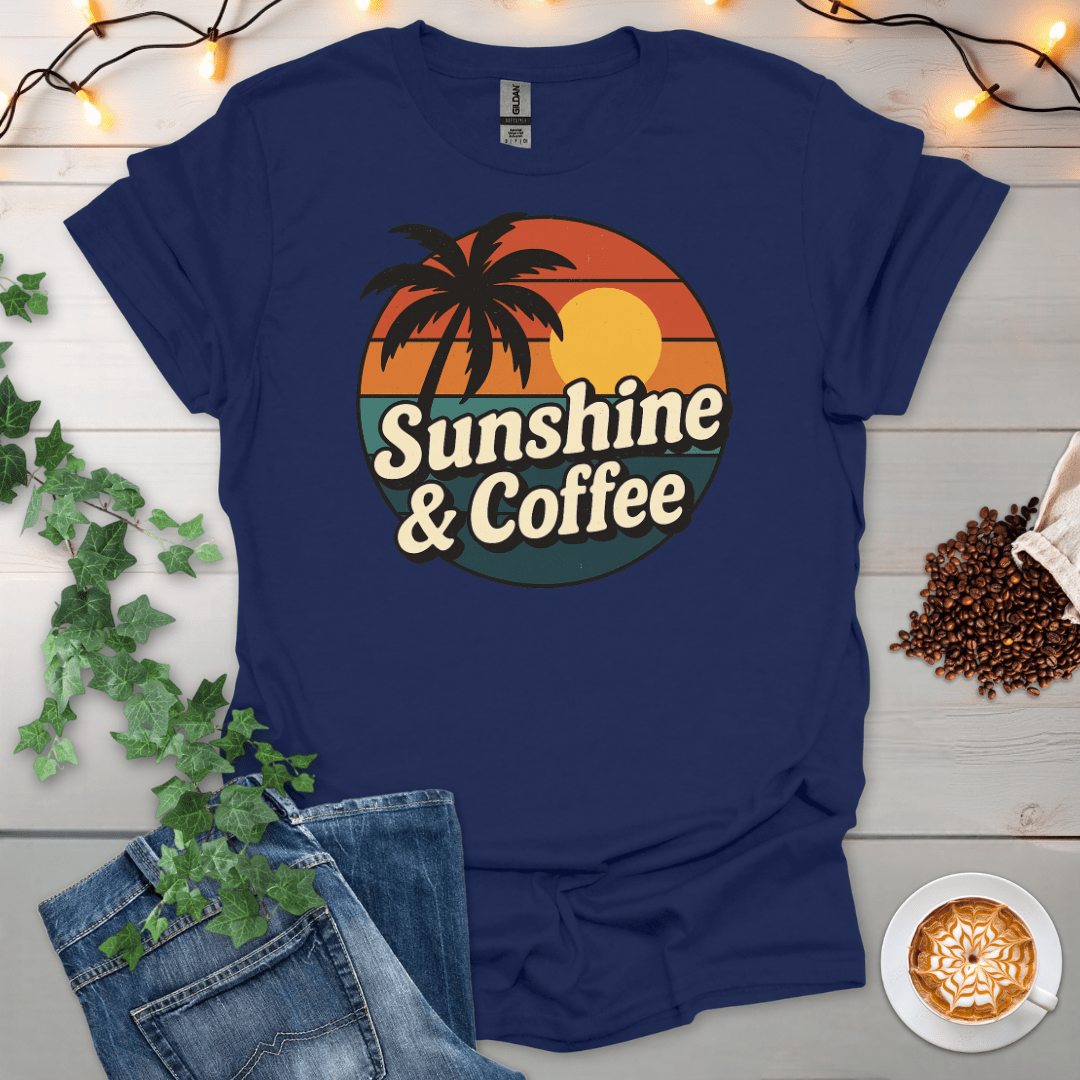 Sunset Sunshine And Coffee T-Shirt