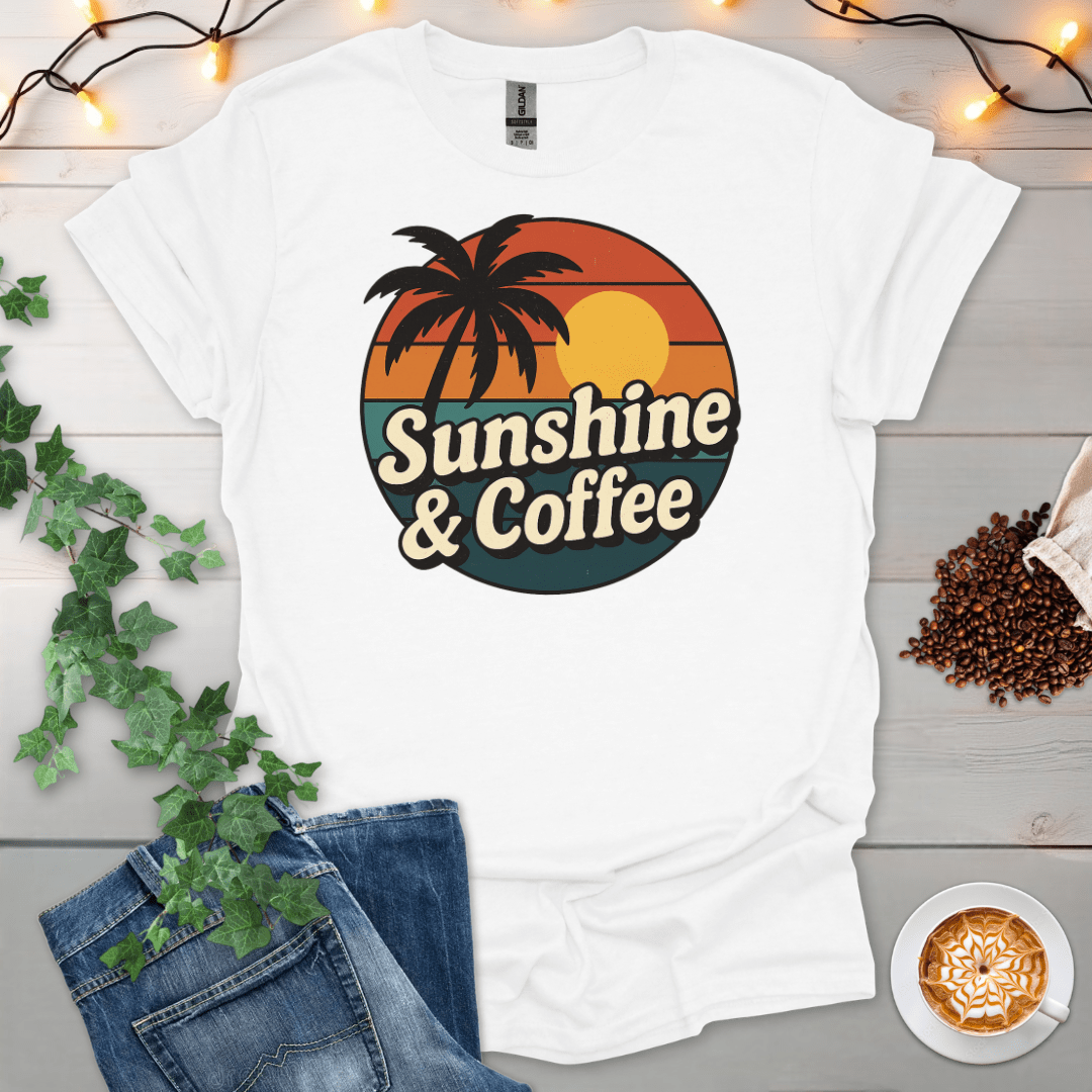 Sunset Sunshine And Coffee T-Shirt