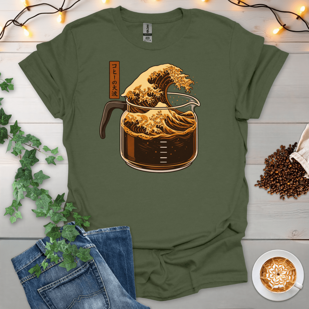 The Great Wave Of Coffee T-Shirt