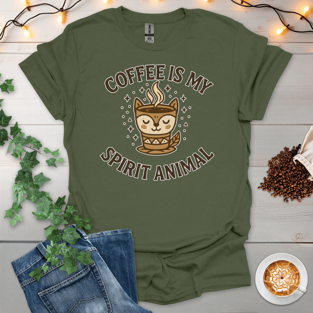 Coffee Is My Spirit Animal T-Shirt