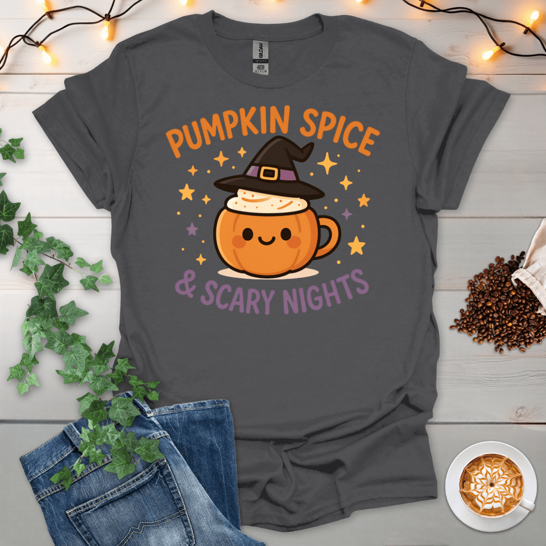 Pumpkin Spice And Scary Nights T-Shirt