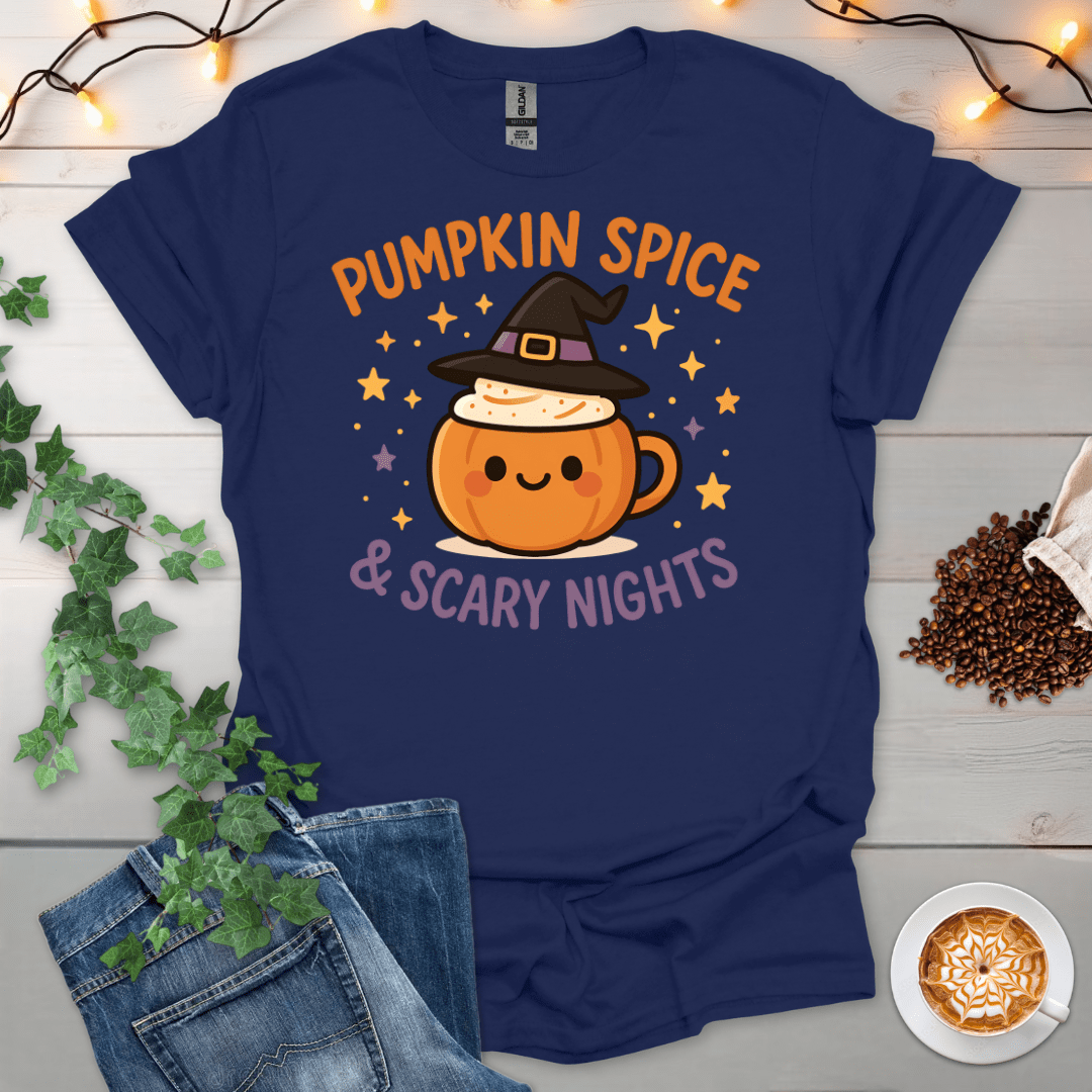 Pumpkin Spice And Scary Nights T-Shirt