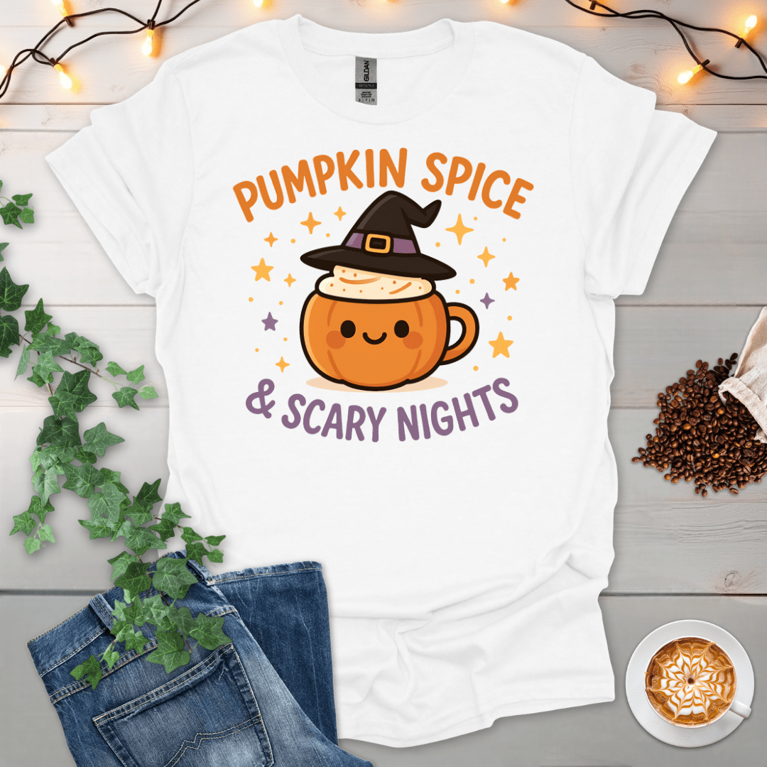 Pumpkin Spice And Scary Nights T-Shirt