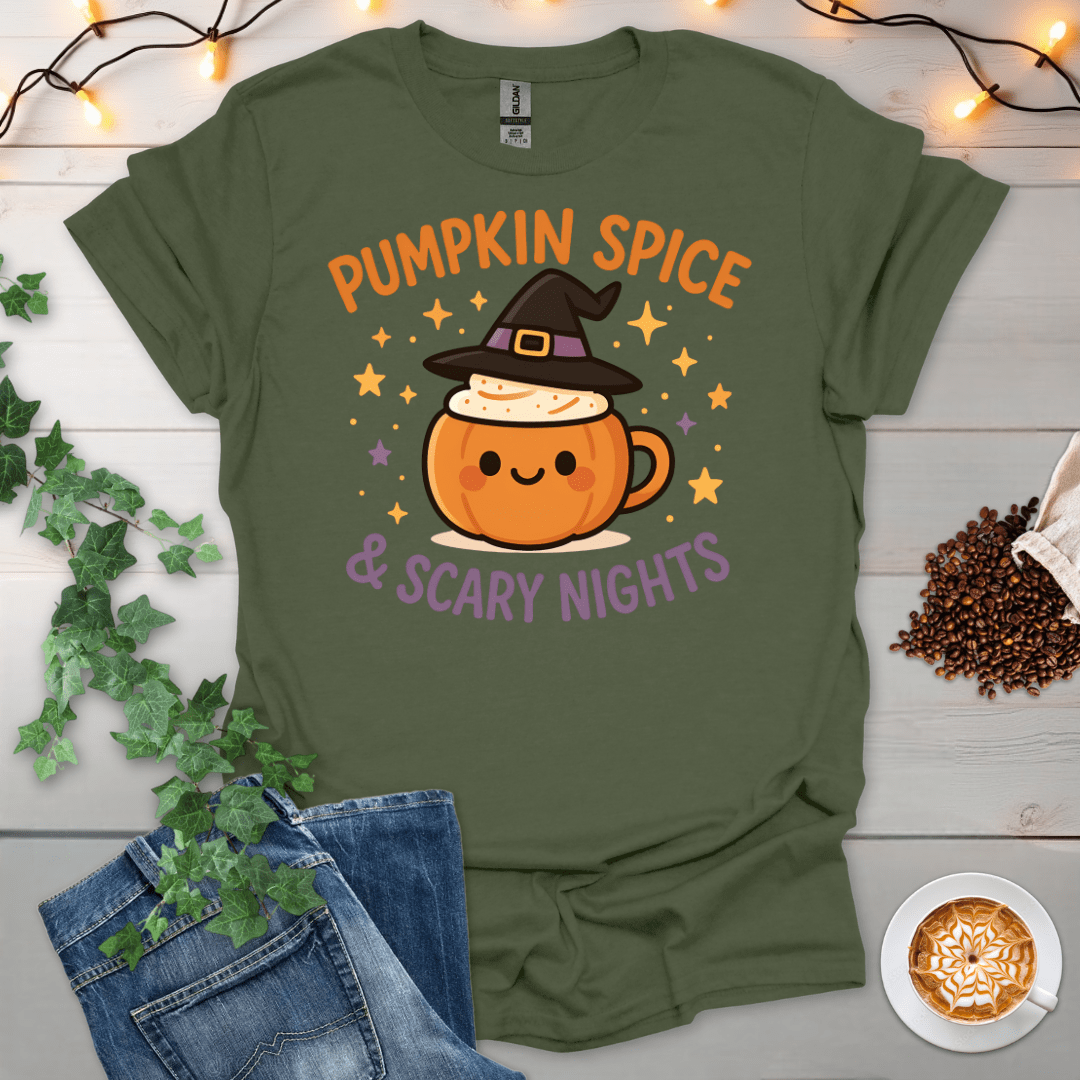 Pumpkin Spice And Scary Nights T-Shirt
