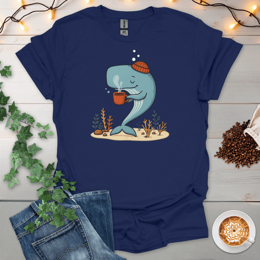 Cozy Whale Sips T-Shirt