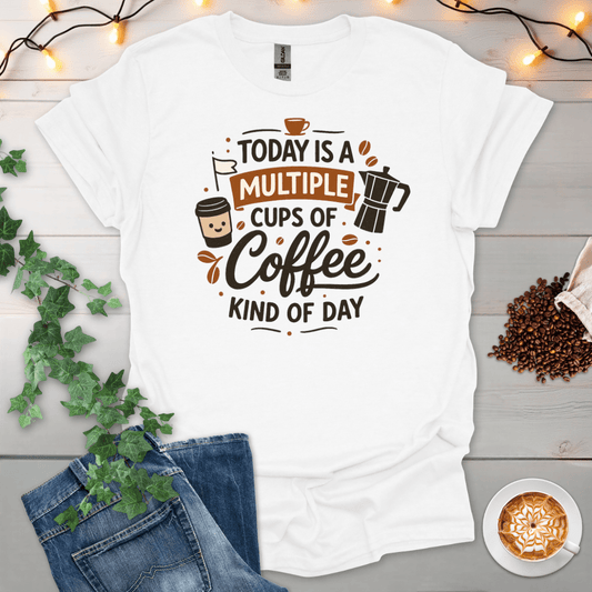 Multiple Cups Of Coffee Kind Of Day T-Shirt
