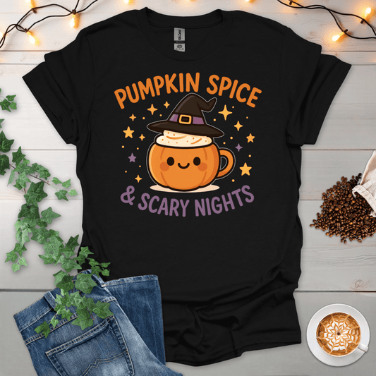 Pumpkin Spice And Scary Nights T-Shirt